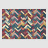 Gezellige herfst tonen weven patroon tissuepapier (Voorkant)