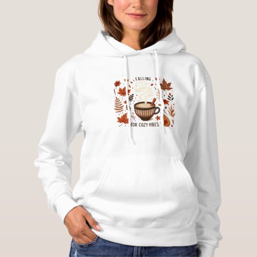 Gezellige herfst valt voor Cosy Vibes Hoodie (Voorkant)