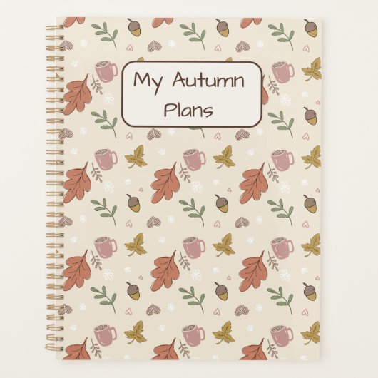 Gezellige Herfst Vibe Dagelijkse Planner (Voorkant)