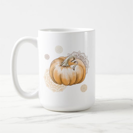 Gezellige Herfst vibes in elke slok - Boho Pumpkin Koffiemok (Links)