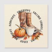 Gezellige Herfst Vibes - Laarzen, pompoenkruid, vr (Voorkant)