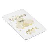 Gezellige herfst Vibes Neutrale pompoen Magneet (Rechterzijde)