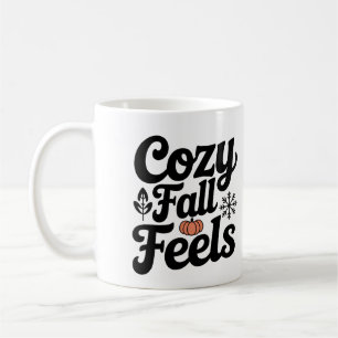 Gezellige Herfst Voelt Mok - Autumn Coffee Cup Pom
