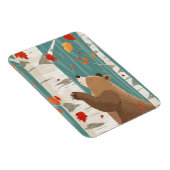 Gezellige Herfst Woodland Beer Magneet (Rechterzijde)