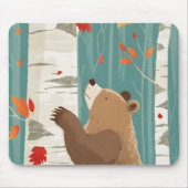 Gezellige Herfst Woodland Beer Muismat (Voorkant)