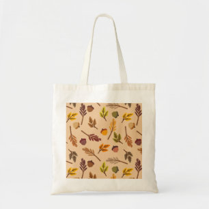 Gezellige herfstbladeren & eikels tote bag