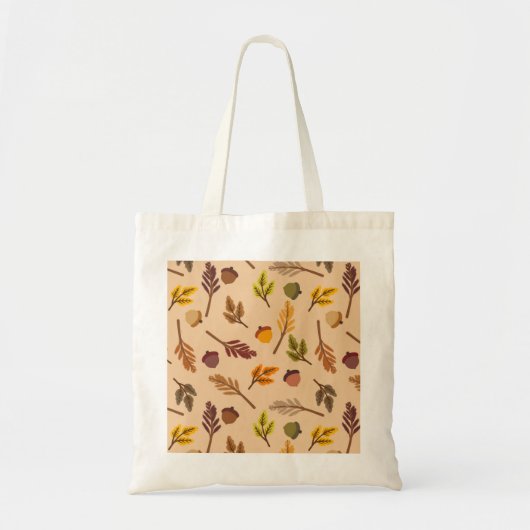 Gezellige herfstbladeren & eikels tote bag (Voorkant)
