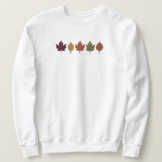 Gezellige herfstbladeren minimalistische herfst gr trui