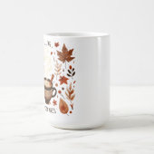 Gezellige herfstbladeren & pompoenpitten Vibes Koffiemok (Center)