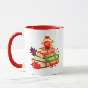 Gezellige herfstboeken mok