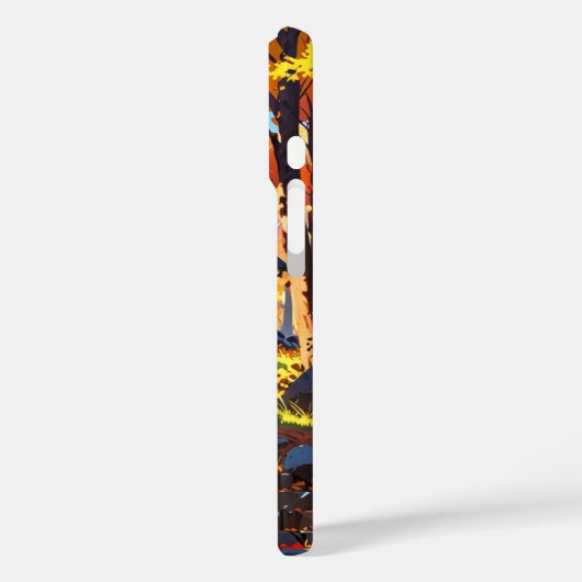 Gezellige herfstcabine Case-Mate iPhone case (Achterkant / Links)