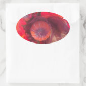 Gezellige herfstcharme - Herfst Decor & Gifts Ovale Sticker (Tas)