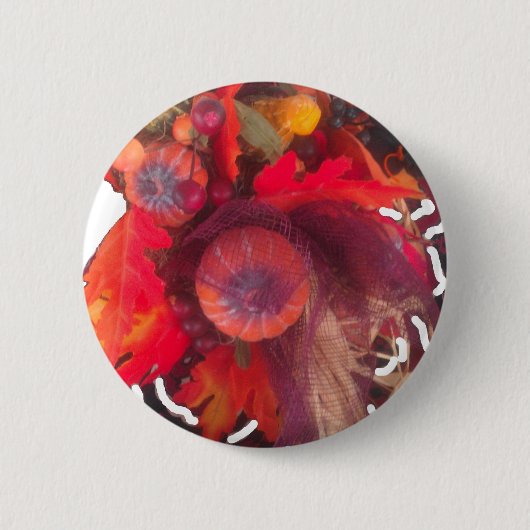 Gezellige herfstcharme - Herfst Decor & Gifts Ronde Button 5,7 Cm (Voorkant)