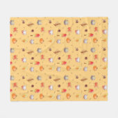 Gezellige herfstkatten fleece deken (Voorkant (Horizontaal))