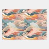 Gezellige herfstkleuren Abstracte digitale kunst Inpakpapier Vel (Voorkant 2)