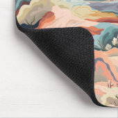 Gezellige herfstkleuren Abstracte digitale kunst Muismat (Hoek)