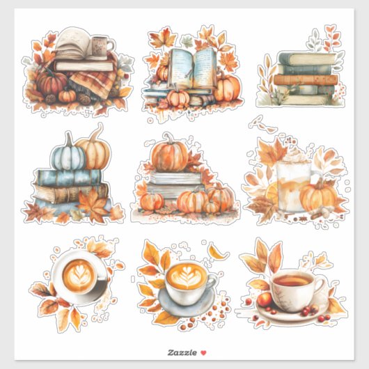 Gezellige herfstmomenten - grillige Herfst Sticker (Vel)