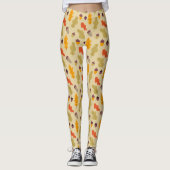 Gezellige herfstpatroon Leggings – Stijlvolle Herf (Voorkant)