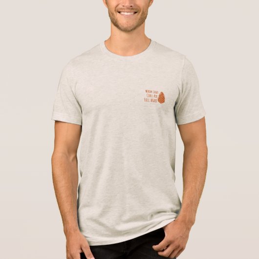 Gezellige herfststemming Tri-Blend shirt (Voorkant)