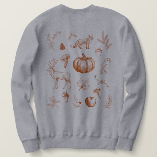 Gezellige herfststemming trui (Design achterkant)