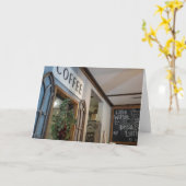 Gezellige hoek Café ingang Kaart (Gele Bloem)