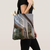 Gezellige hoek Café ingang Tote Bag (Dichtbij)