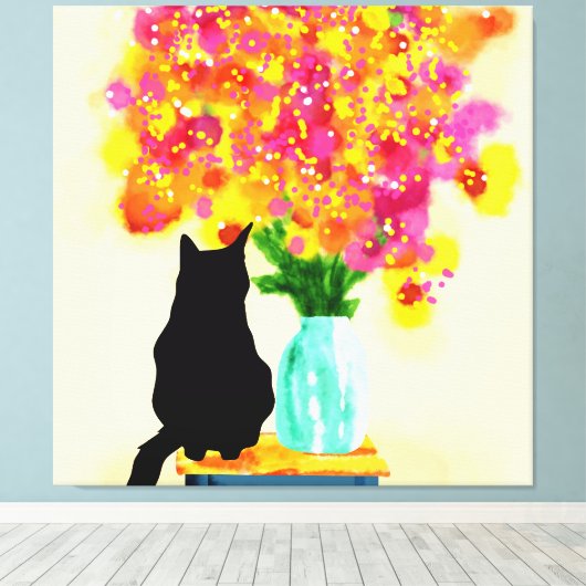 Gezellige hoek charme canvas afdruk (Insitu (Houten vloer))