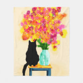 Gezellige hoek charme fleece deken (Voorkant)