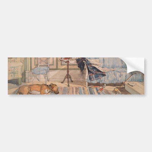 Gezellige Hoek (door Carl Larsson) Bumpersticker (Voorkant)