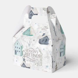 Gezellige Home Kerst Blauwgroen ID985 Bedankdoosjes