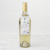 Gezellige Home Kerst Blauwgroen ID985 Flessenhanger (Op fles)