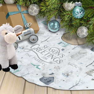 Gezellige Home Kerst Blauwgroen ID985 Kerstboom Rok