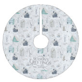 Gezellige Home Kerst Blauwgroen ID985 Kerstboom Rok (Voorkant)