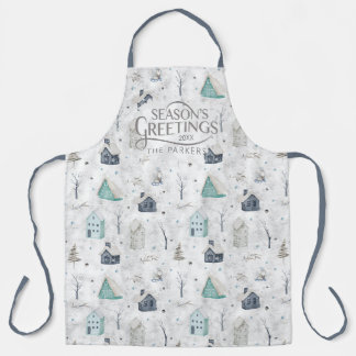 Gezellige Home Kerst Blauwgroen ID985 Schort