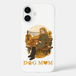 Gezellige Hond Moeder Bonding Moment Met Haar Geze iPhone 16 Hoesje