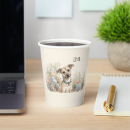 Gezellige Huisdierliefhebber Design LinaPawStudio Papieren Bekers