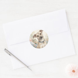 Gezellige Huisdierliefhebber Design LinaPawStudio Ronde Sticker