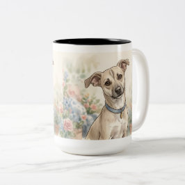 Gezellige Huisdierliefhebber Design LinaPawStudio Tweekleurige Koffiemok