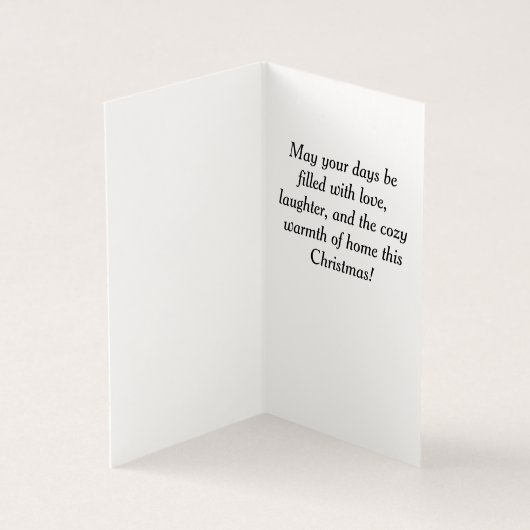 Gezellige huizen in de winter kaart (Binnen)