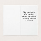 Gezellige huizen in de winter kaart (Binnenkant ongevouwen)