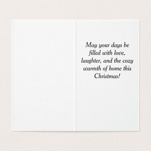 Gezellige huizen in de winter kaart (Binnenkant ongevouwen)