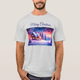Gezellige hut bij Winter Wonderland T-shirt
