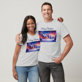 Gezellige hut bij Winter Wonderland T-shirt