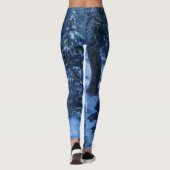 "Gezellige hut in de sneeuw" Leggings (Achterkant)