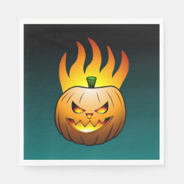 Gezellige Jack o'lantern Halloween Pompoen Servet