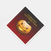 Gezellige Jack o'lantern Halloween pompoen Servet (Hoek)