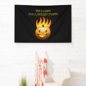 Gezellige Jack o'lantern Halloween pompoen Spandoek (Insitu)