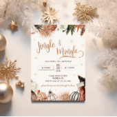 Gezellige Jingle & Mingle Kerstfeest uitnodiging