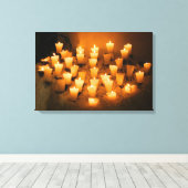 GEZELLIGE KAARSEN 16x24 Canvas Afdruk (Insitu (Houten vloer))