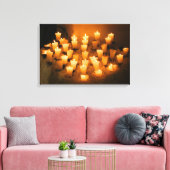 GEZELLIGE KAARSEN 16x24 Canvas Afdruk (Insitu (Woonkamer))